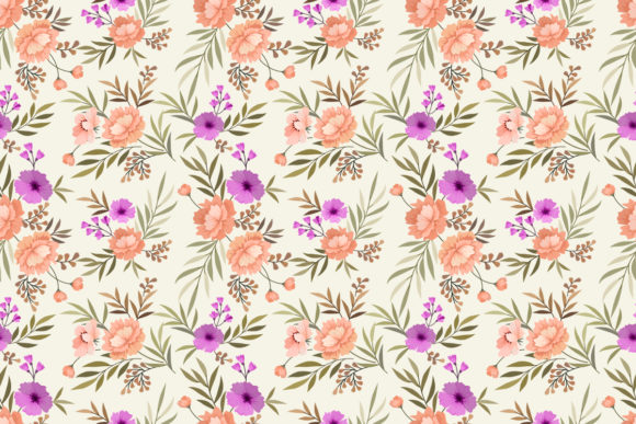 Blooming Flowers on Yellow Background