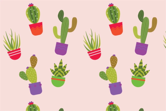 Cactus Plant Pattern: A Versatile Design for Creative Professionals