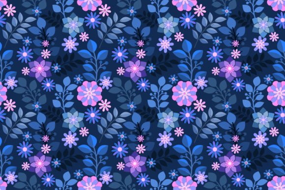 Colorful Flowers Design Pattern