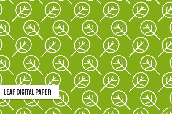 Leaf Digital Paper Art: Seamless Pattern Design