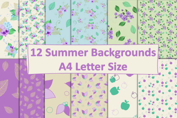 Lilac and Blue Backgrounds JPEG PDF