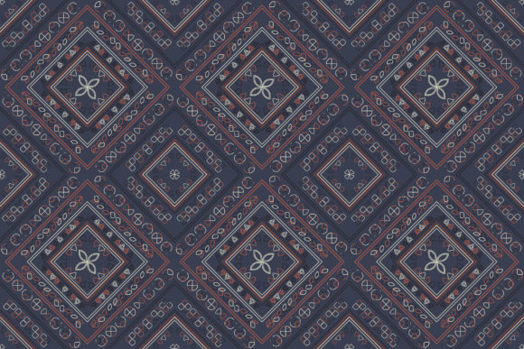 Line Ethnic Geometric Pattern