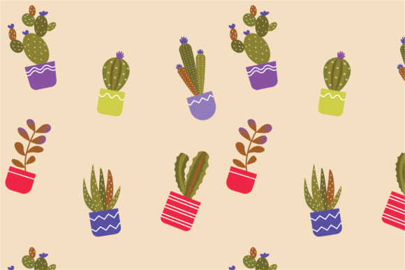 Pattern Cute Cactus: A Versatile Design for Creative Projects