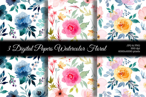 Seamless Pattern Floral Watercolor 121: A Versatile Design Resource