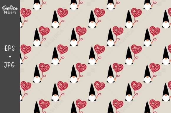 Valentine Gnome with Hemp Leaves Pattern: A Thoughtful Design Asset for Modern Creative Projects