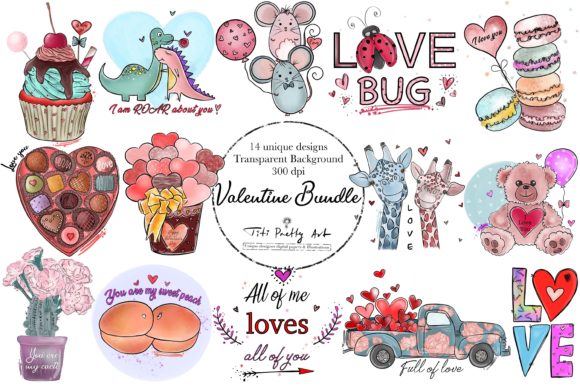 Valentines Day Bundle: Romantic Designs for Every Project